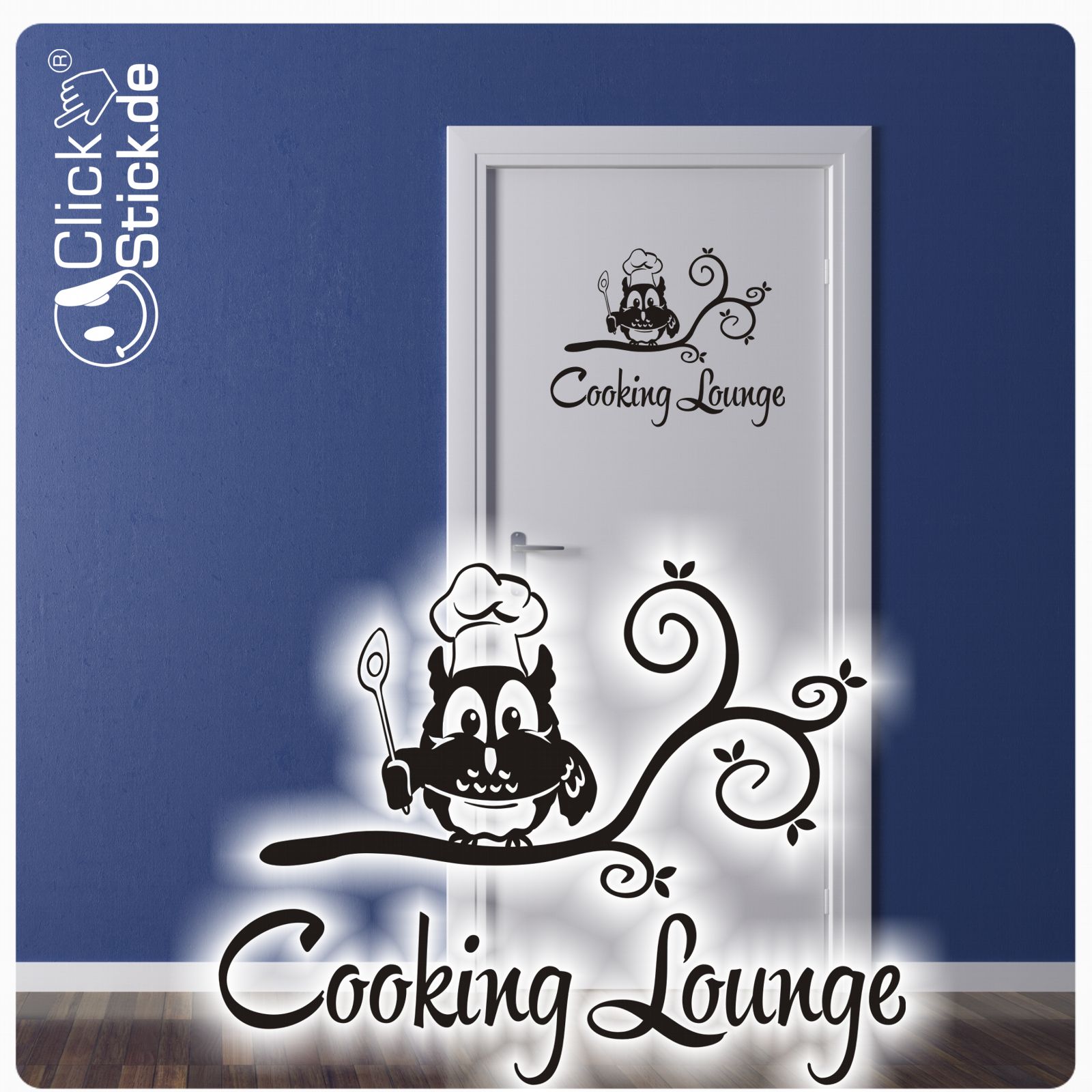 Küche Türaufkleber Cooking Lounge