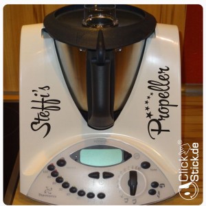 Thermomix Aufkleber Wunschname Propeller