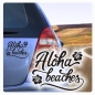 Preview: Aloha beaches Hibiskus Hawaii Auto Aufkleber Sticker PC A236
