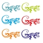 Preview: Gecko Gekko Echse Lizzard Autoaufkleber Sticker A031