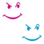 Preview: Tankdeckel Autoaufkleber Sticker Gesicht Smile A955