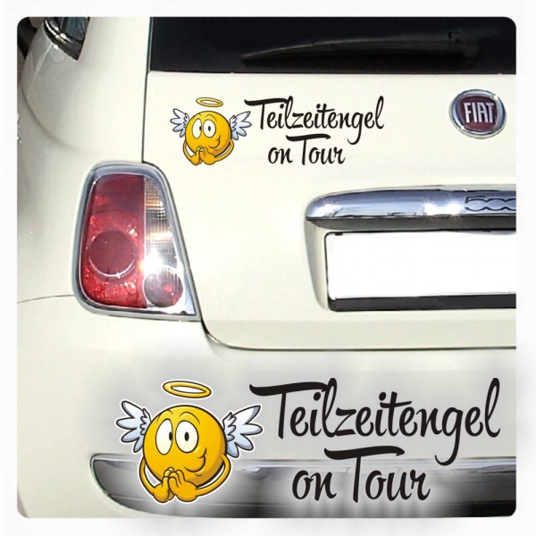 Teilzeitengel on Tour Autoaufkleber Sticker Engel Digitalduck DA171