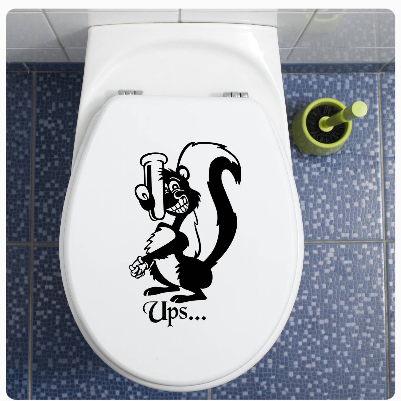11003 Wandtattoo Loft WC Aufkleber Türaufkleber Bad Toilette Klo Stinktier