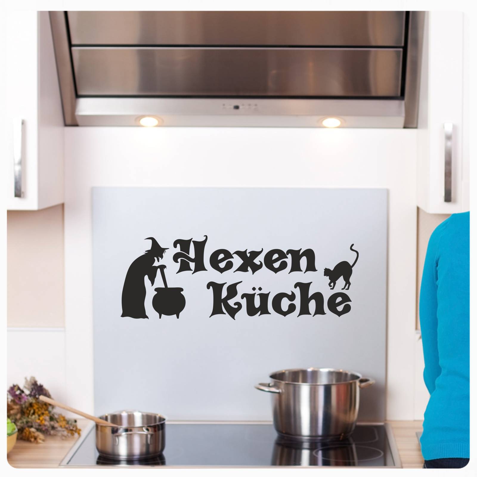 Wandtattoo Hexen Küche Wandaufkleber Hexenküche Sticker Tattoo Katze