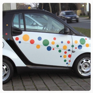 Punkte Dots Auto Aufkleber Autoaufkleber Sticker A1075